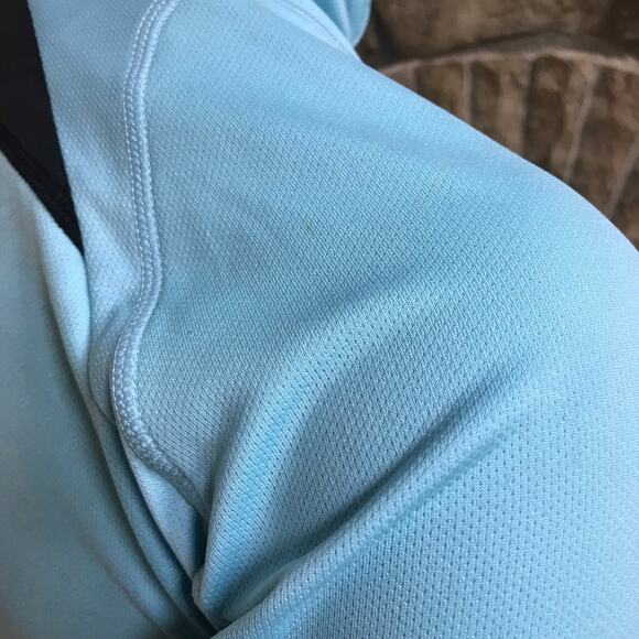 Endura Bike Cycling Short Sleeve Blue 1/4 Zip Shirt with Pockets Women's Size XS - Picture 6 of 7